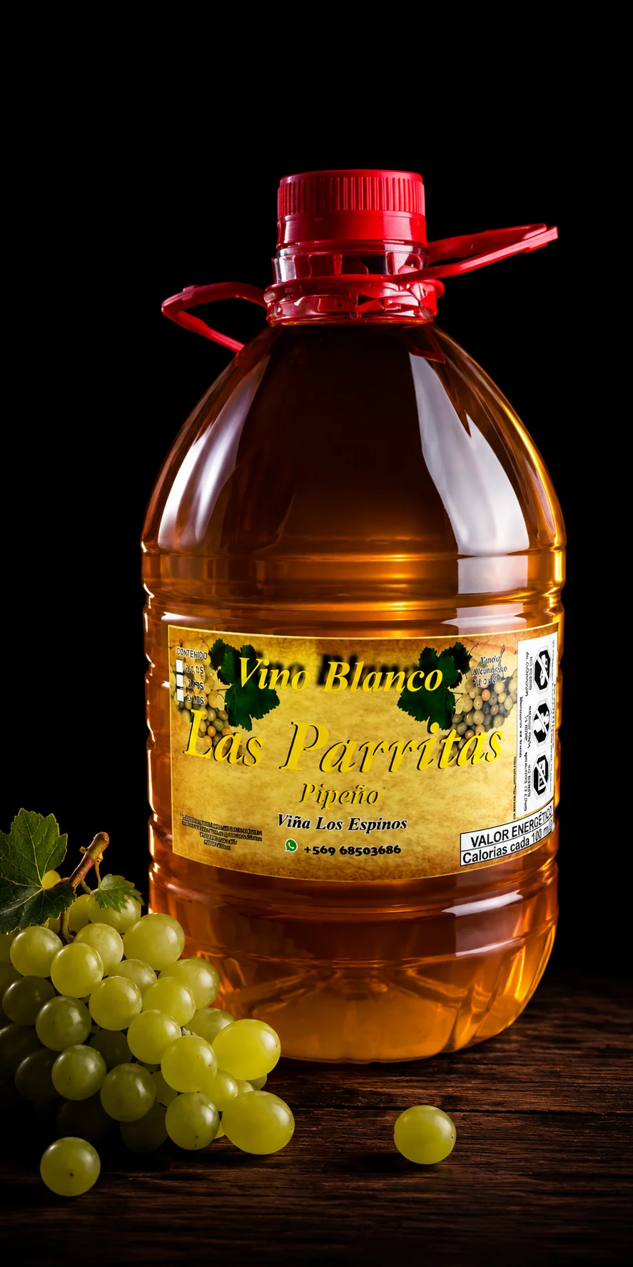 Vino Blanco Moscatel de Alejandría Viña Las Parritas
